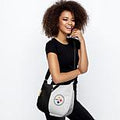 Pittsburgh Steelers Pebble Split Hobo Shoulder Handbag Shoulder Handbag Little Earth Productions