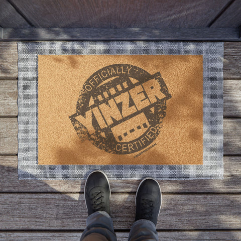 Officially Yinzer Certified Doormat | Pittsburgh Stamp Welcome Mat Home Decor - YinzerShop