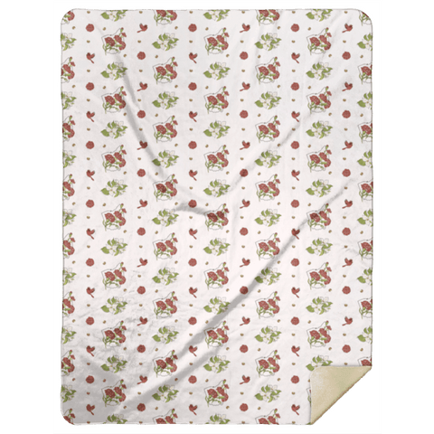 Ohio Floral Plush Throw Blanket 60x80 Throw Blanket Little Hometown Default Title  