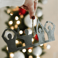 Ohio Ornament - Handmade Rustic Holiday Ornaments | Recycled Steel Ornament Holiday Ornaments - YinzerShop