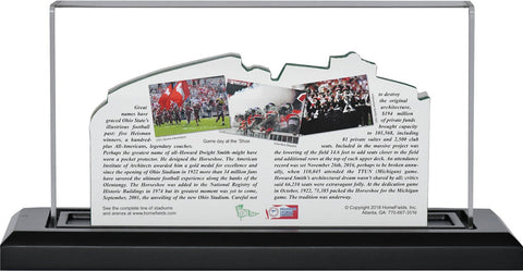 Ohio Stadium Replica – Handcrafted 3D Buckeyes Memorabilia with LED Light Display by Home Fields Sports Collectables - YinzerShop