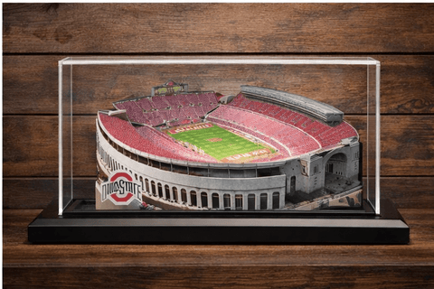 Ohio Stadium Replica – Handcrafted 3D Buckeyes Memorabilia with LED Light Display by Home Fields Sports Collectables - YinzerShop