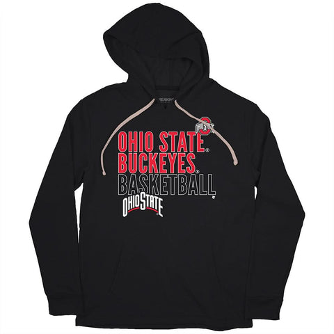 Ohio State Basketball: Text Logo Overlay Ohio State Buckeyes-College Basketball - YinzerShop