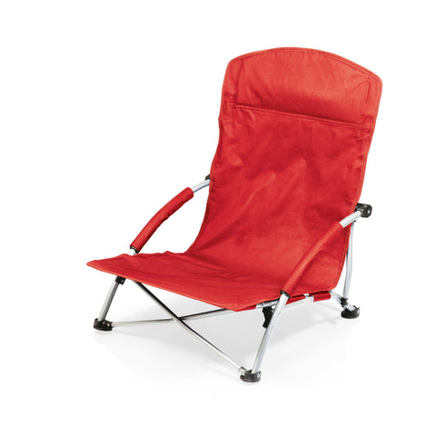 Ohio State Beach Chair - Portable Camp Chair with Cushioned Headrest & Carry Bag Licensed - YinzerShop
