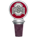 Ohio State Bottle Stopper – Solid Pewter Wine Stopper with Synthetic Cork & Neck Ring Bottle Stopper - YinzerShop