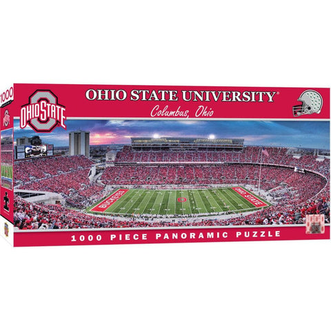 Ohio State Buckeyes - 1000 Piece Panoramic Jigsaw Puzzle 1000 Piece - YinzerShop