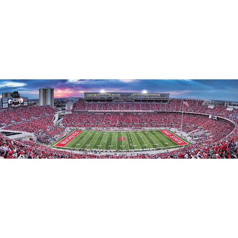 Ohio State Buckeyes - 1000 Piece Panoramic Jigsaw Puzzle 1000 Piece - YinzerShop