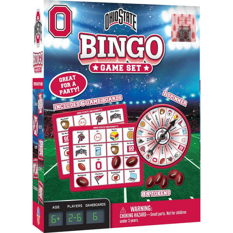 Ohio State Buckeyes Bingo - NCAA Football Game With Custom Tokens & Spinner Classic Games - YinzerShop