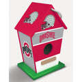 Ohio State Buckeyes Birdhouse - Licensed Sports Birdhouse With Decorative Tin Roof Decor - YinzerShop
