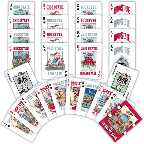 Ohio State Buckeyes Cards - Licensed NCAA Playing Cards | 54 Card Deck Dice & Cards Sets - YinzerShop