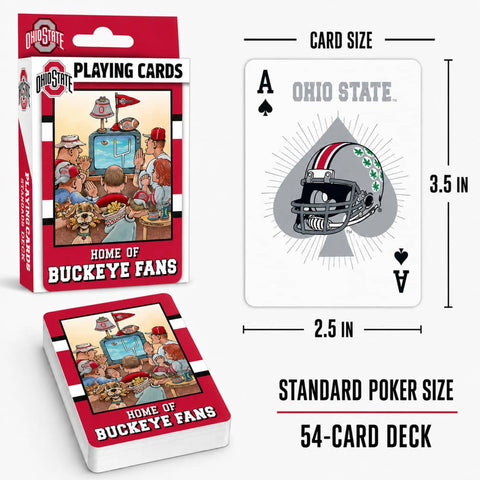 Ohio State Buckeyes Cards - Licensed NCAA Playing Cards | 54 Card Deck Dice & Cards Sets - YinzerShop