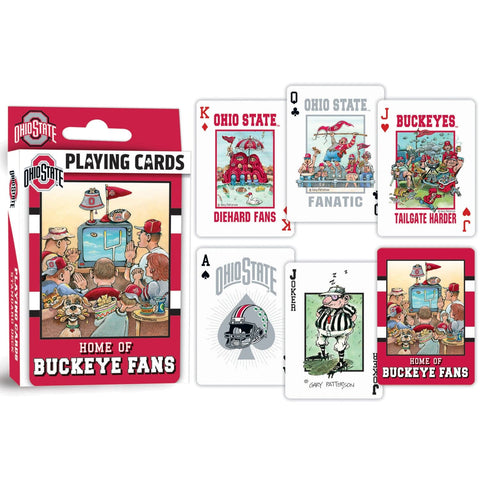 Ohio State Buckeyes Cards - Licensed NCAA Playing Cards | 54 Card Deck Dice & Cards Sets - YinzerShop