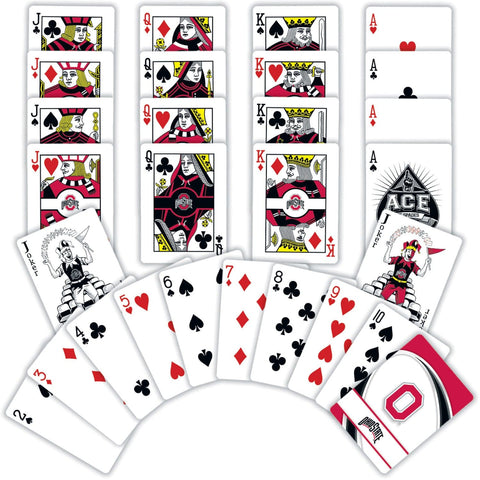 Ohio State Buckeyes Cards - Official NCAA Card Deck | Custom Team Playing Cards Dice & Cards Sets - YinzerShop