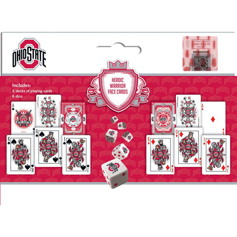 Ohio State Buckeyes Cards - Officially Licensed Casino Style Playing Card Set & Dice Pack Dice & Cards Sets - YinzerShop