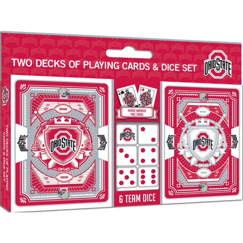 Ohio State Buckeyes Cards - Officially Licensed Casino Style Playing Card Set & Dice Pack Dice & Cards Sets - YinzerShop