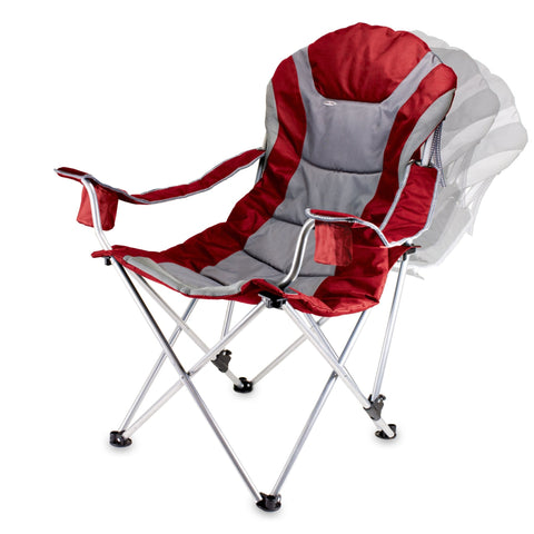 Ohio State Buckeyes Chair - Folding Camp Chair With Reclining Seat & Insulated Drink Holder Licensed - YinzerShop