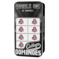 Ohio State Buckeyes Dominoes - Licensed NCAA Resin Domino Pieces in Collectible Tin Box Classic Games - YinzerShop