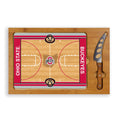 Ohio State Buckeyes Glass Cutting Board Set | Bamboo Serving Tray & Cheese Knife Licensed - YinzerShop