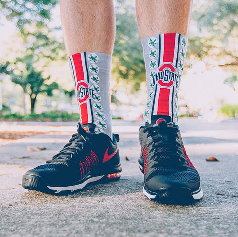 Ohio State Buckeyes - Helmet Series Socks - YinzerShop