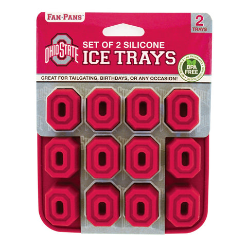 Ohio State Buckeyes Ice Tray – Silicone Team Logo Mold for Football Fans Fan Pans - YinzerShop