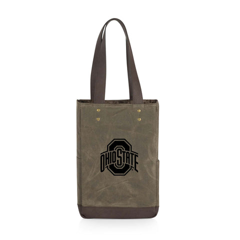 Ohio State Buckeyes Insulated Wine Cooler Bag – 2 Bottle Portable Wine Carrier Tote Licensed - YinzerShop
