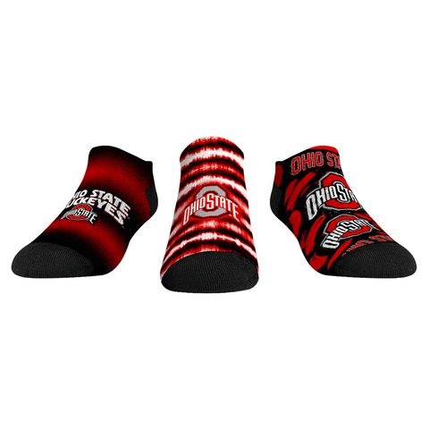 Ohio State Buckeyes - Low Cut - Make Some Noise (3-Pack) Socks - YinzerShop