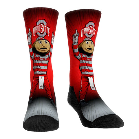 Ohio State Buckeyes - Mascot Pump Up! Socks - YinzerShop