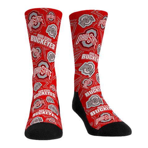Ohio State Buckeyes - Microdot All-Over Socks - YinzerShop