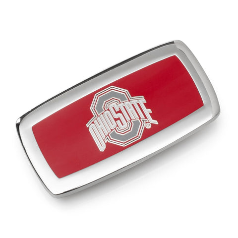 Ohio State Buckeyes Money Clip – Official NCAA Silver Tone Cash Holder Clip Money Clip - YinzerShop