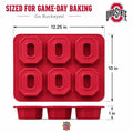 Ohio State Buckeyes Muffin Pan – Officially Licensed Silicone Bakeware, Heat Resistant Fan Pans - YinzerShop