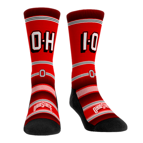 Ohio State Buckeyes - O-H-I-O Socks - YinzerShop