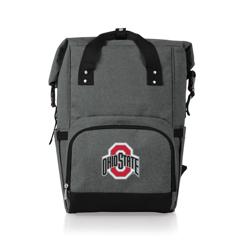 Ohio State Buckeyes - On The Go Roll-Top Backpack Cooler Licensed - YinzerShop