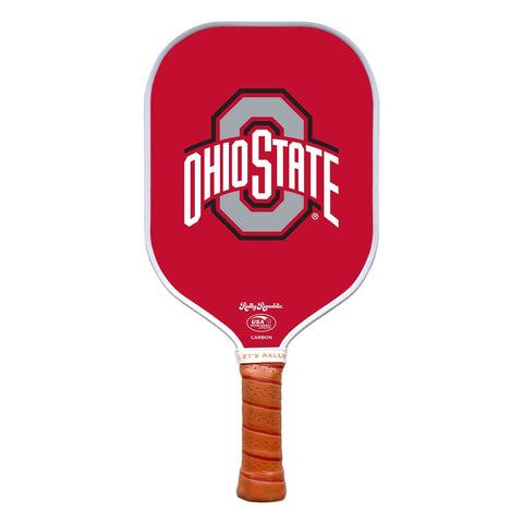 Ohio State Buckeyes Pickleball Paddle - Durable Athletic Logo Paddle, Ergonomic Grip Pickleball Paddles - YinzerShop