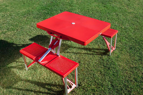 Ohio State Buckeyes - Picnic Table Portable Folding Table with Seats Picture Frame - YinzerShop