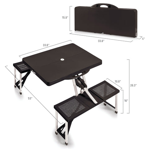 Ohio State Buckeyes - Picnic Table Portable Folding Table with Seats Picture Frame - YinzerShop