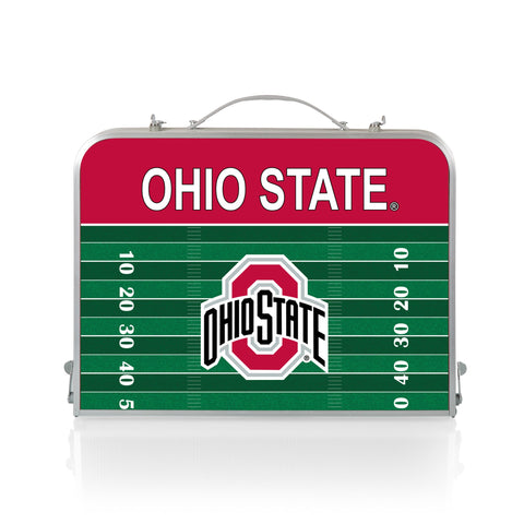 Ohio State Buckeyes Portable Mini Table - Folding Picnic Table with Aluminum Frame Licensed - YinzerShop