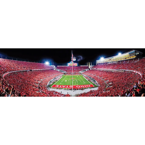 Ohio State Buckeyes Puzzle - 1000 Piece Panoramic Jigsaw Featuring Horseshoe Stadium 1000 Piece - YinzerShop