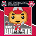 Ohio State Buckeyes Puzzle - Brutus Buckeye 100 Piece Square Jigsaw Game 100 Piece - YinzerShop