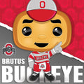 Ohio State Buckeyes Puzzle - Brutus Buckeye 100 Piece Square Jigsaw Game 100 Piece - YinzerShop