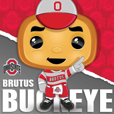 Ohio State Buckeyes Puzzle - Brutus Buckeye 100 Piece Square Jigsaw Game 100 Piece - YinzerShop