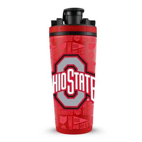 Ohio State Buckeyes Shaker - 4D Print Stainless Steel Ice Shaker Cup with Leak-Proof Lid - YinzerShop
