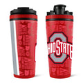 Ohio State Buckeyes Shaker - 4D Print Stainless Steel Ice Shaker Cup with Leak-Proof Lid - YinzerShop