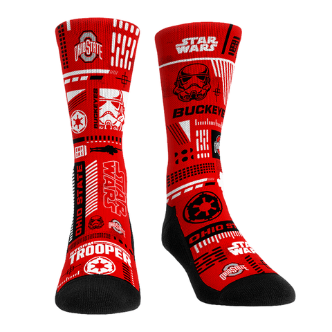 Ohio State Buckeyes - Star Wars - Stormtrooper Pattern Socks - YinzerShop