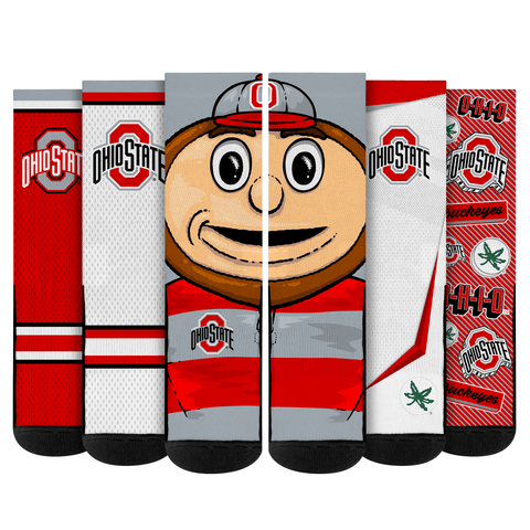 Ohio State Buckeyes - Super Fan Bundle 5-Pack Socks - YinzerShop