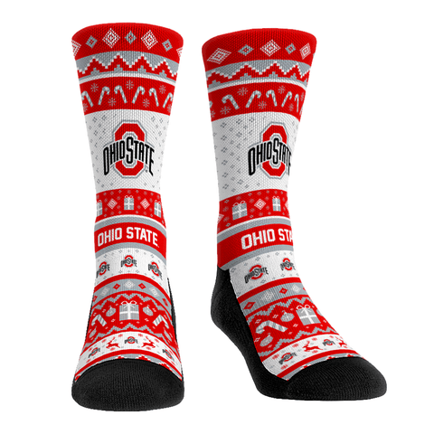 Ohio State Buckeyes - Tacky Sweater Socks - YinzerShop