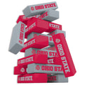 Ohio State Buckeyes Tumble Tower - Classic Wooden Block Game | NCAA Stacking Challenge Classic Games - YinzerShop