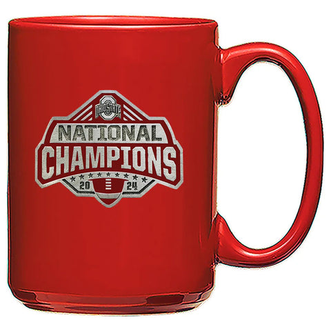 Ohio State Coffee Mug – 2024-25 Football Championship Pewter Team Logo Mug Coffee Mug - YinzerShop