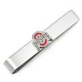Ohio State Cufflinks Set – Official NCAA Silver Tone Enamel Logo Gift Tie Bar Gift Set - YinzerShop
