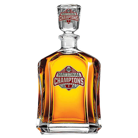 Ohio State Football Decanter – 24 Ounce Glass Championship Barware Set Decanter - YinzerShop