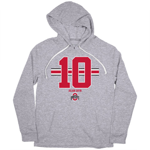 Ohio State Football: Julian Sayin Name Number Stripe Ohio State Buckeyes-College Football - YinzerShop